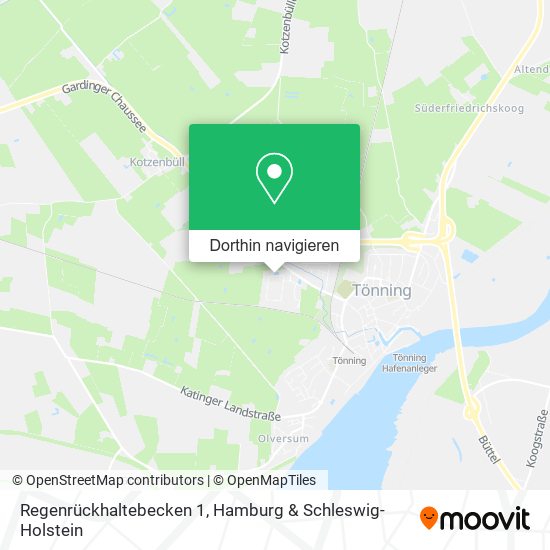Regenrückhaltebecken 1 Karte