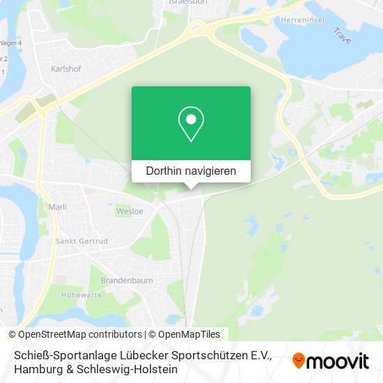 Schieß-Sportanlage Lübecker Sportschützen E.V. Karte
