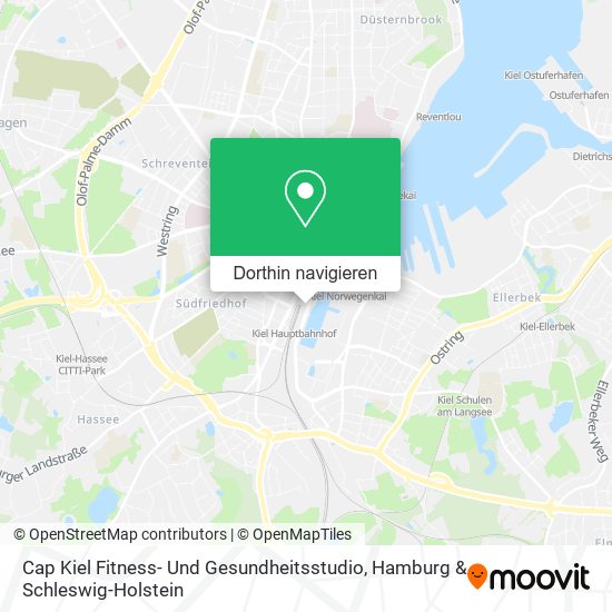 Cap Kiel Fitness- Und Gesundheitsstudio Karte