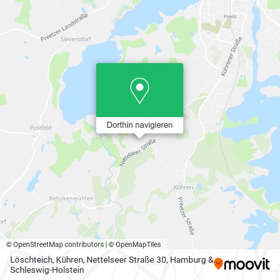 Löschteich, Kühren, Nettelseer Straße 30 Karte