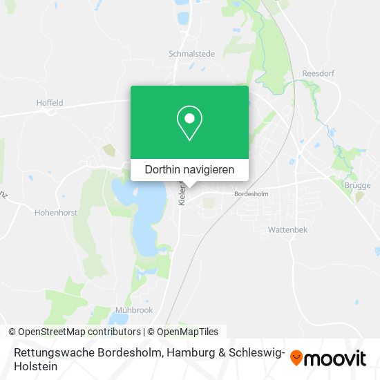 Rettungswache Bordesholm Karte