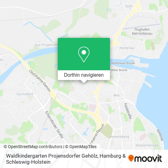 Waldkindergarten Projensdorfer Gehölz Karte