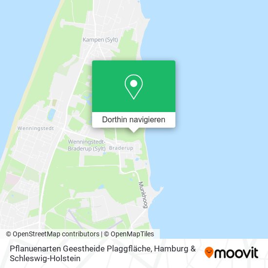 Pflanuenarten Geestheide Plaggfläche Karte