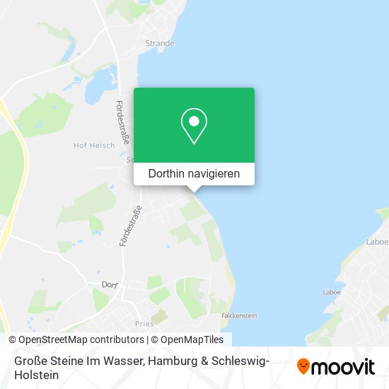 Große Steine Im Wasser Karte