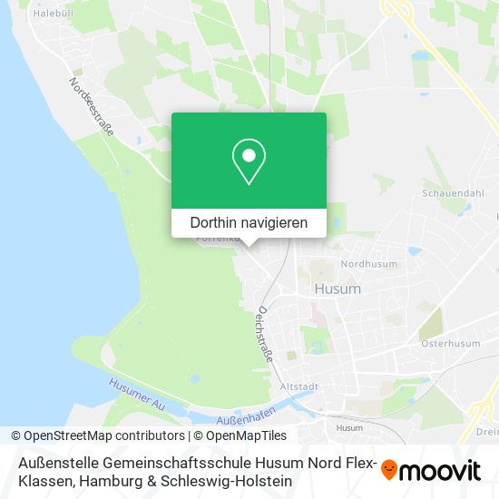 Außenstelle Gemeinschaftsschule Husum Nord Flex-Klassen Karte