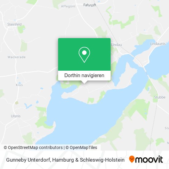 Gunneby Unterdorf Karte