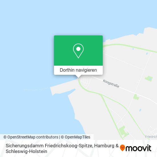 Sicherungsdamm Friedrichskoog-Spitze Karte