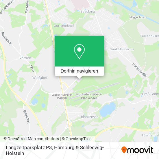 Langzeitparkplatz P3 Karte