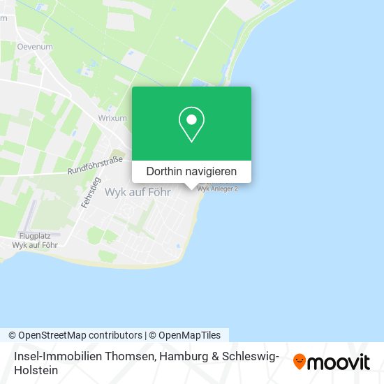 Insel-Immobilien Thomsen Karte