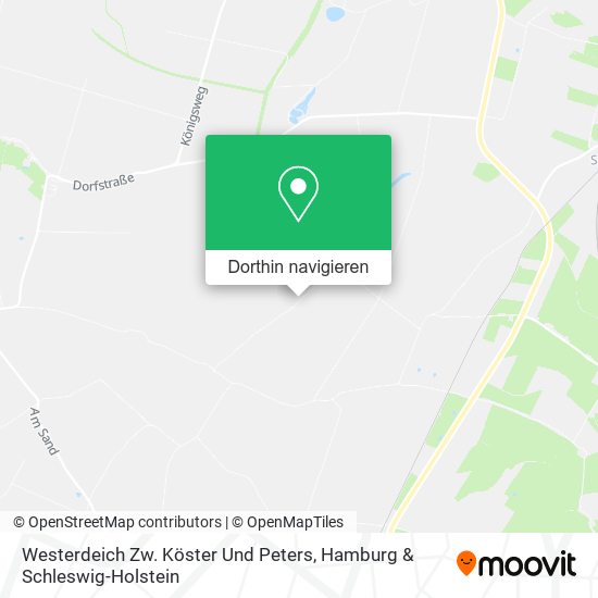 Westerdeich Zw. Köster Und Peters Karte