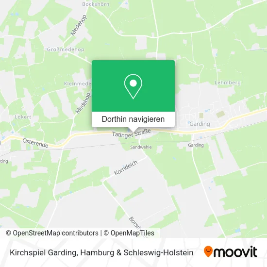 Kirchspiel Garding Karte