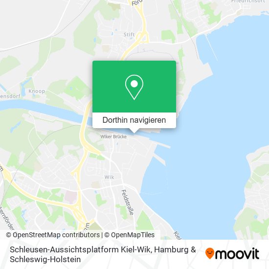 Schleusen-Aussichtsplatform Kiel-Wik Karte