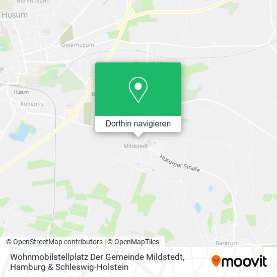 Wohnmobilstellplatz Der Gemeinde Mildstedt Karte