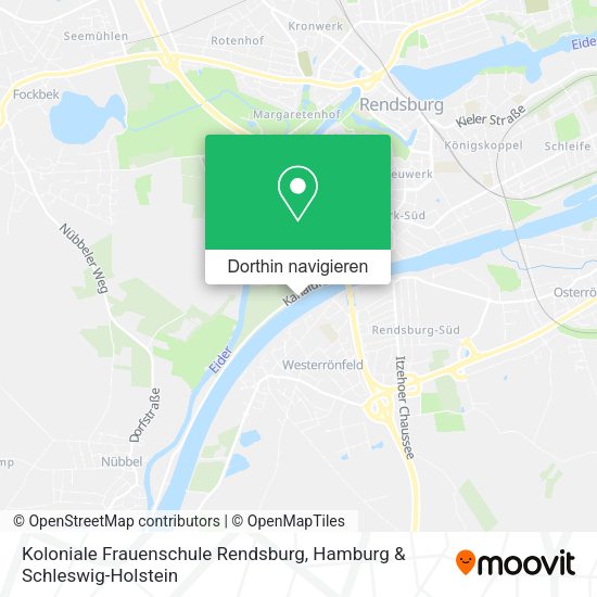 Koloniale Frauenschule Rendsburg Karte