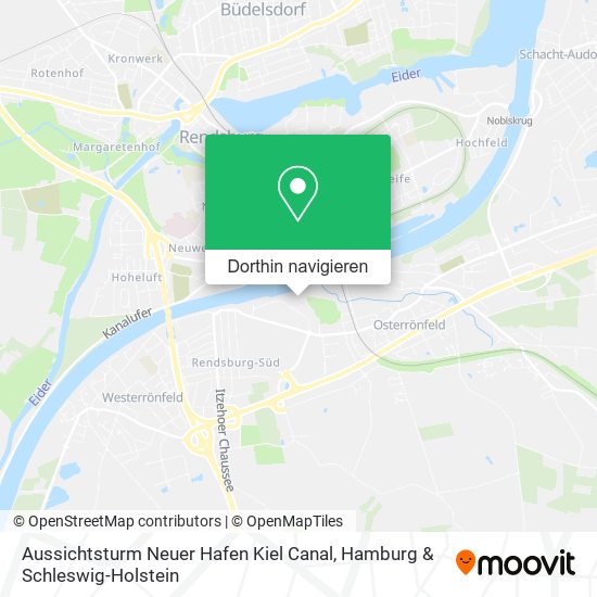 Aussichtsturm Neuer Hafen Kiel Canal Karte