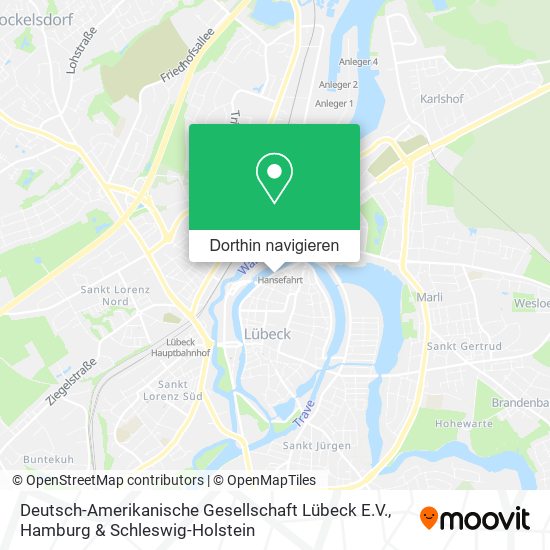 Deutsch-Amerikanische Gesellschaft Lübeck E.V. Karte