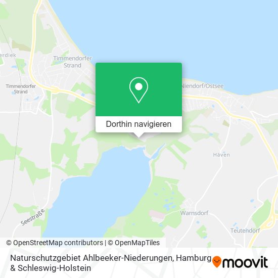 Naturschutzgebiet Ahlbeeker-Niederungen Karte