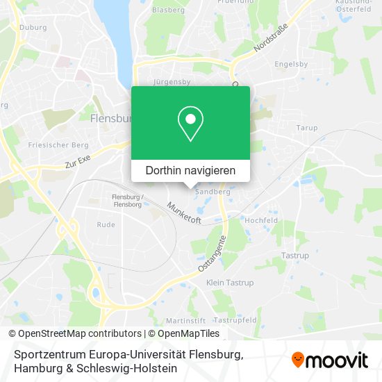 Sportzentrum Europa-Universität Flensburg Karte