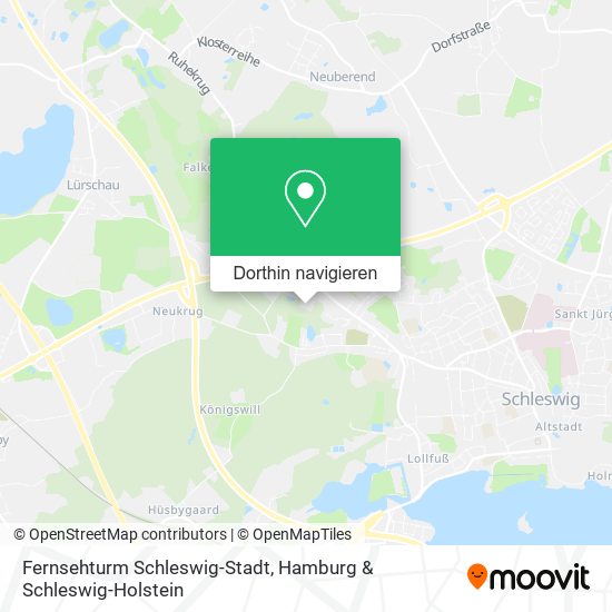 Fernsehturm Schleswig-Stadt Karte