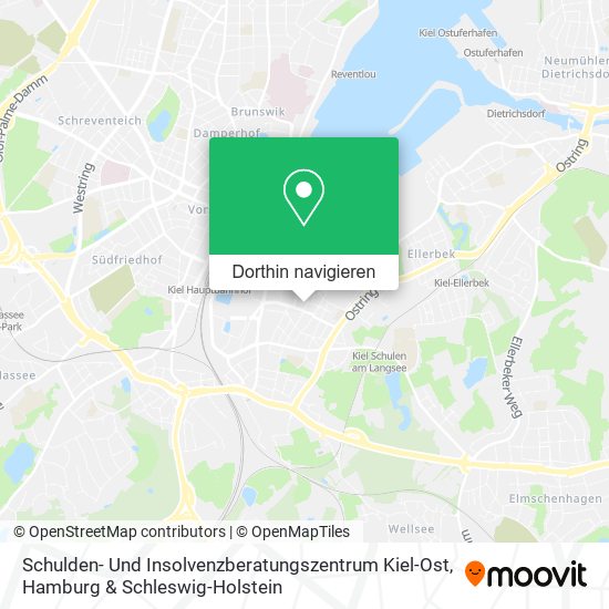 Schulden- Und Insolvenzberatungszentrum Kiel-Ost Karte