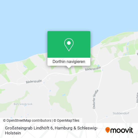 Großsteingrab Lindhöft 6 Karte