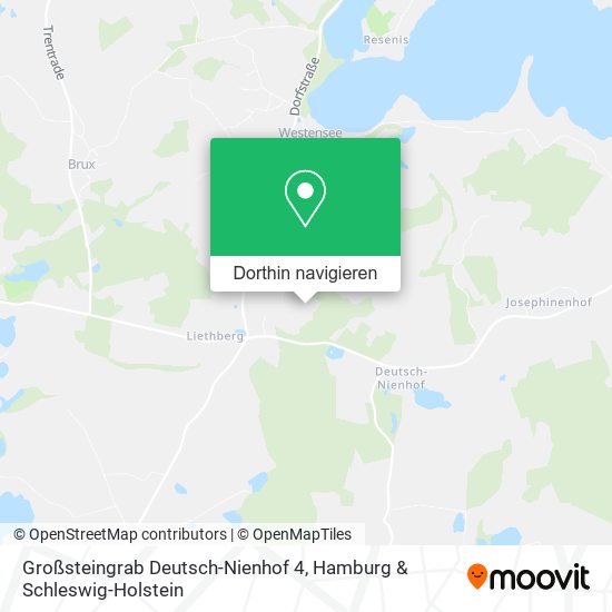 Großsteingrab Deutsch-Nienhof 4 Karte