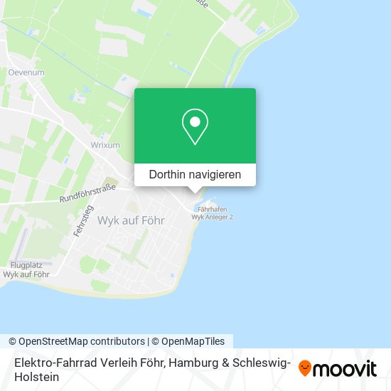 Elektro-Fahrrad Verleih Föhr Karte