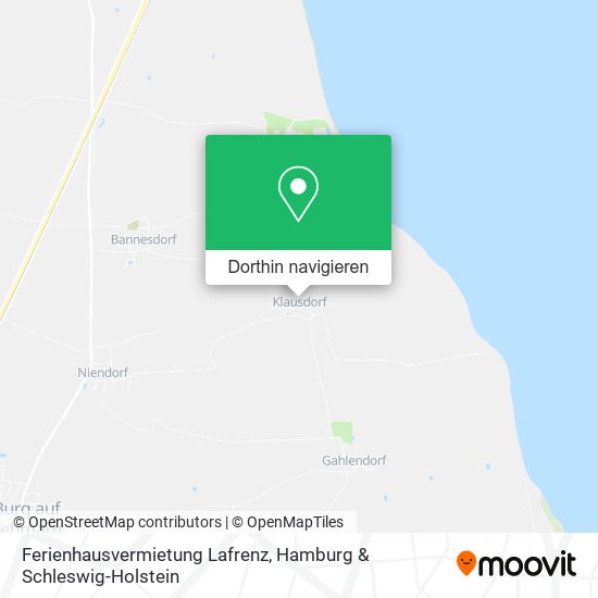Ferienhausvermietung Lafrenz Karte
