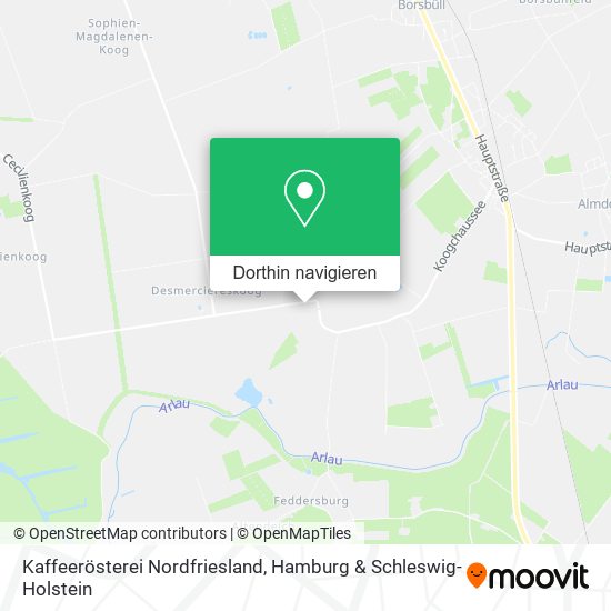 Kaffeerösterei Nordfriesland Karte