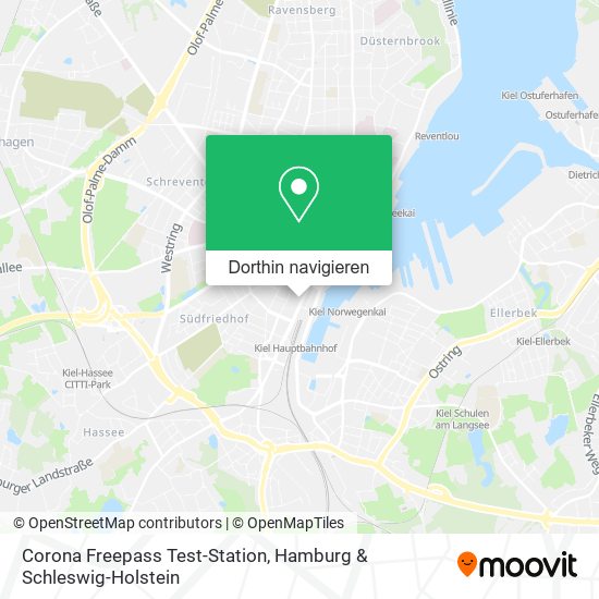 Corona Freepass Test-Station Karte