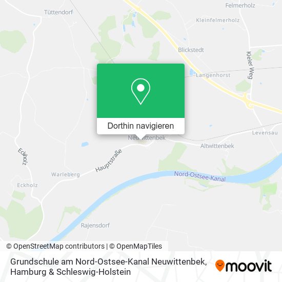 Grundschule am Nord-Ostsee-Kanal Neuwittenbek Karte