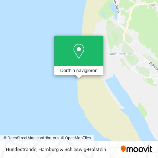 Hundestrande Karte