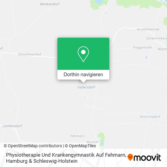 Physiotherapie Und Krankengymnastik Auf Fehmarn Karte