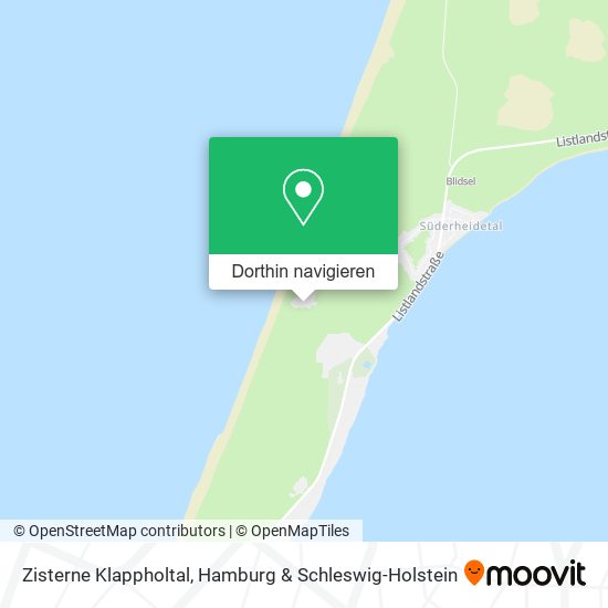 Zisterne Klappholtal Karte