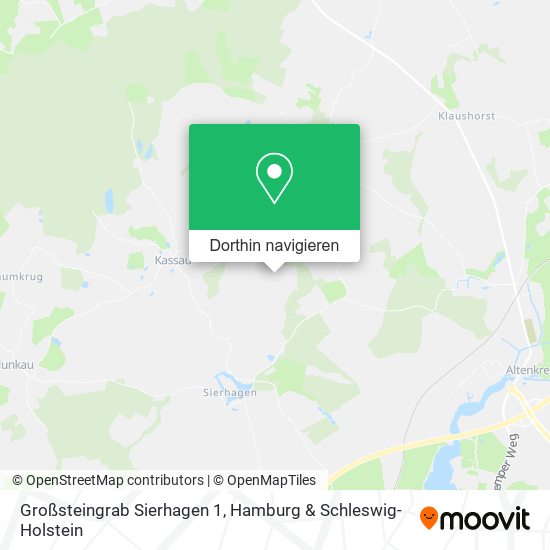 Großsteingrab Sierhagen 1 Karte