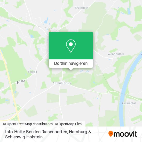 Info-Hütte Bei den Riesenbetten Karte