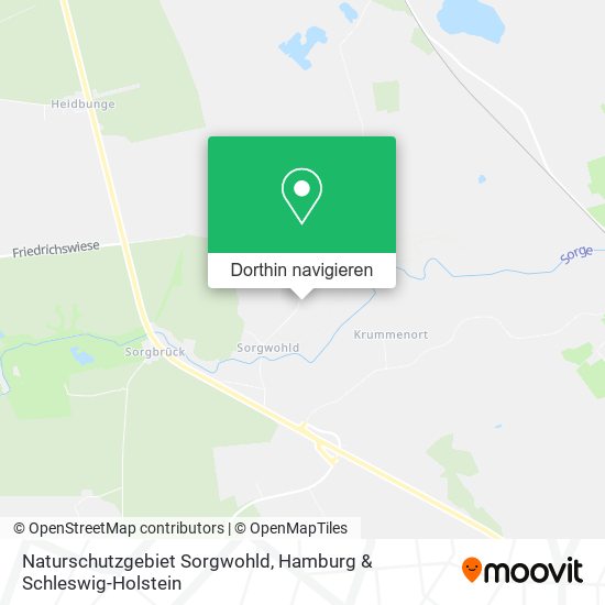 Naturschutzgebiet Sorgwohld Karte