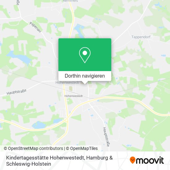 Kindertagesstätte Hohenwestedt Karte