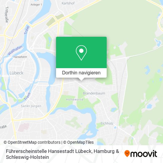 Führerscheinstelle Hansestadt Lübeck Karte