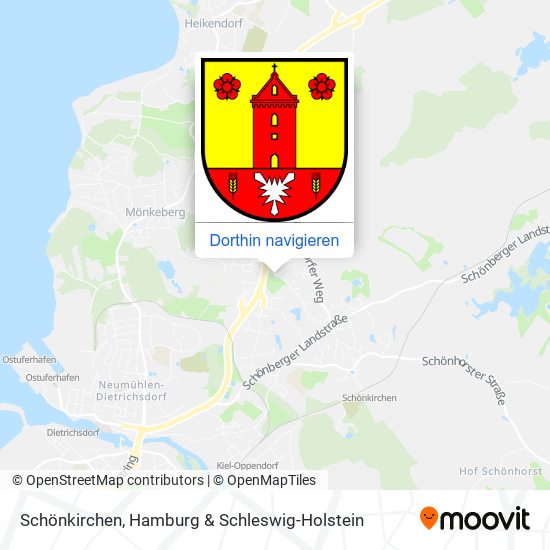 Schönkirchen Karte