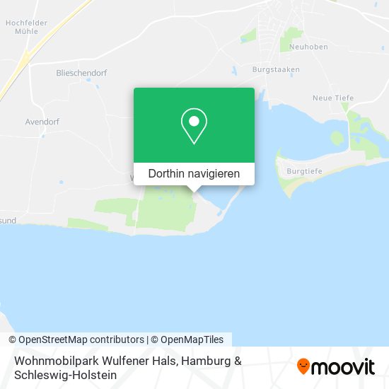 Wohnmobilpark Wulfener Hals Karte