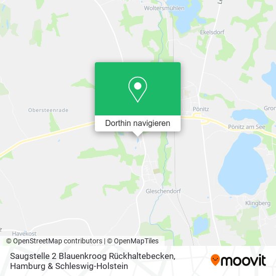 Saugstelle 2 Blauenkroog Rückhaltebecken Karte