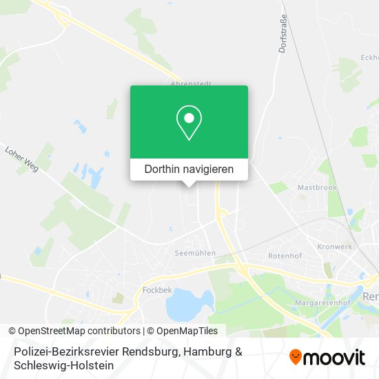 Polizei-Bezirksrevier Rendsburg Karte