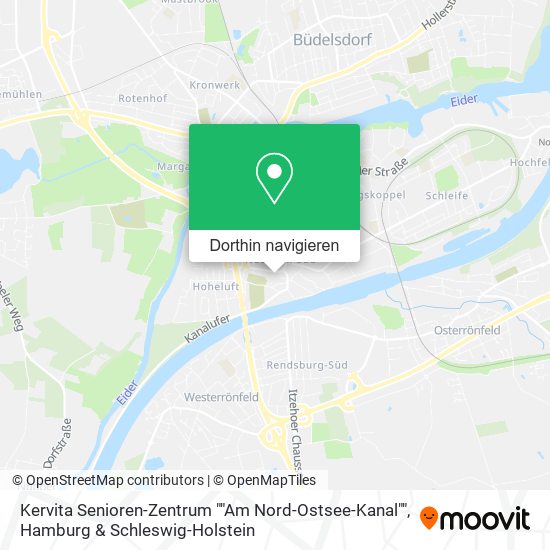 Kervita Senioren-Zentrum ""Am Nord-Ostsee-Kanal"" Karte