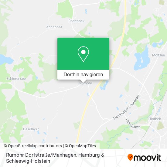Rumohr Dorfstraße/Manhagen Karte
