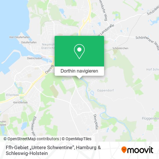 Ffh-Gebiet „Untere Schwentine“ Karte