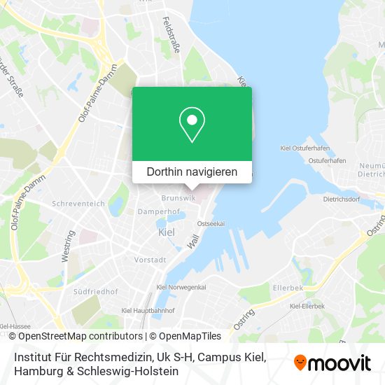 Institut Für Rechtsmedizin, Uk S-H, Campus Kiel Karte