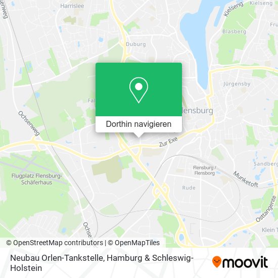 Neubau Orlen-Tankstelle Karte