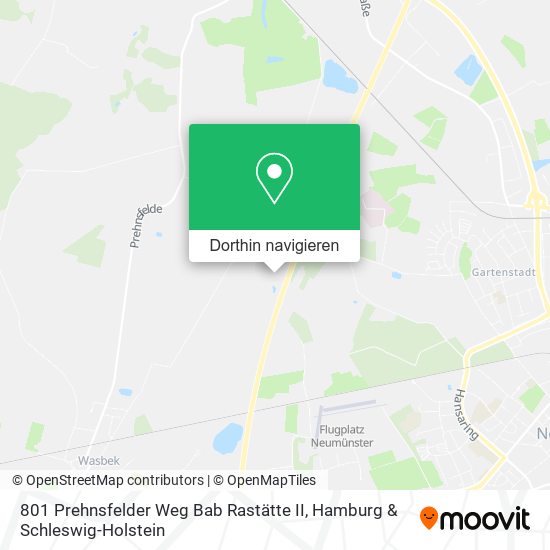801 Prehnsfelder Weg Bab Rastätte II Karte