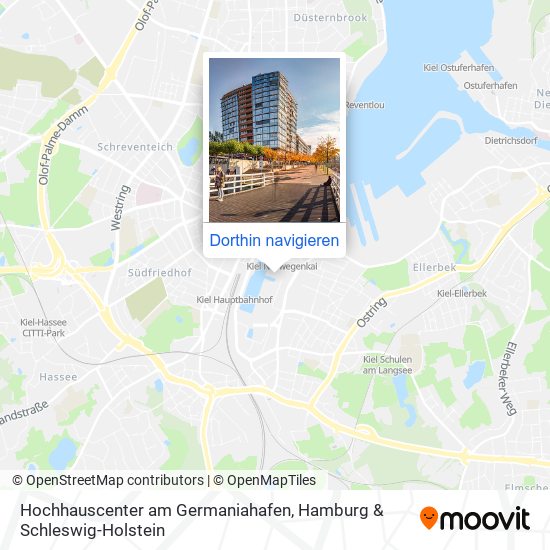 Hochhauscenter am Germaniahafen Karte